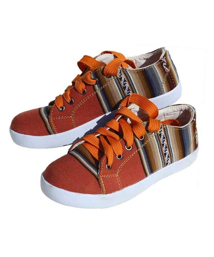 La chaussure des Incas couleur brique