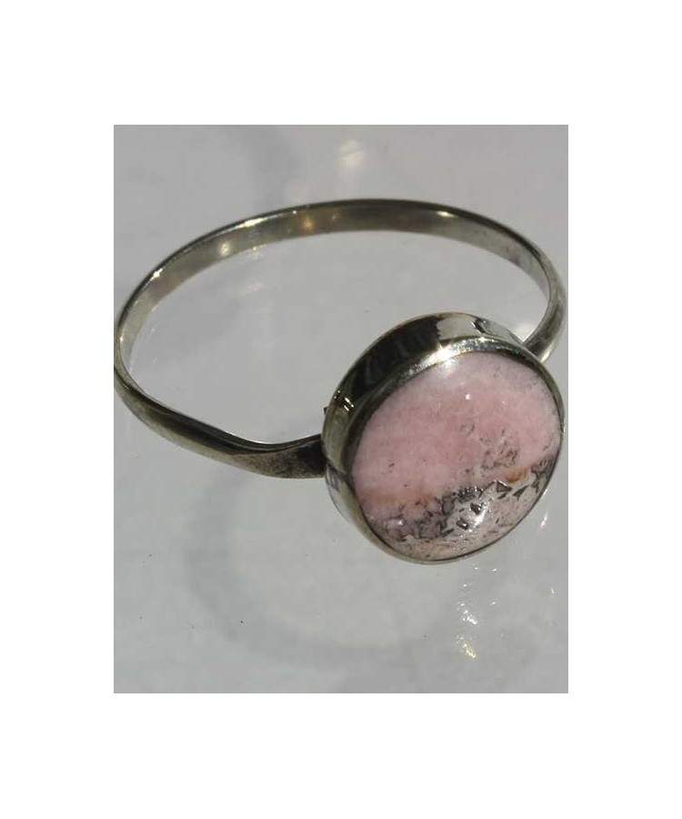 Anneau avec pierre quartz rose