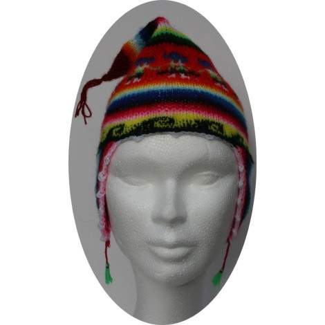 modèle tricot bonnet homme péruvien  Bonnet peruvien, Tricot bonnet  facile, Tricot et crochet