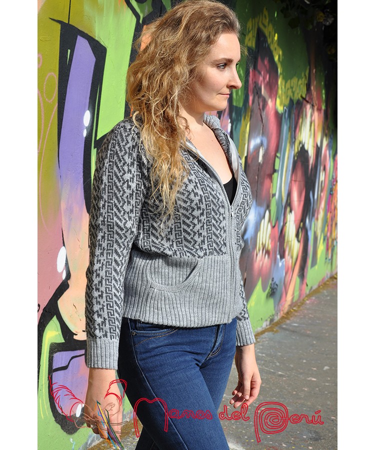 Cardigan Femme Ajusté à Manches Longues Côtelées