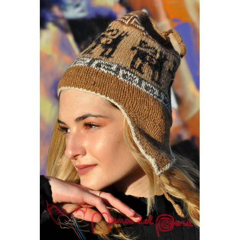 Bonnet d'hiver tricote a la main - Bonnets peruviens - FEMME - Boutique  Pérou