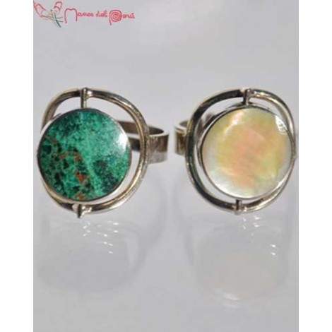 Bague turquoise-nacre