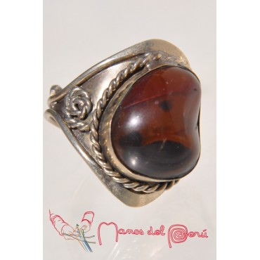Bagues Andine agate marron