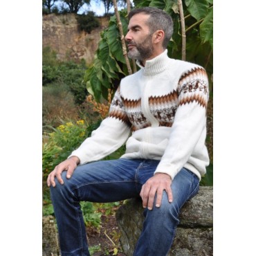 Cardigan en fibre d'alpaga