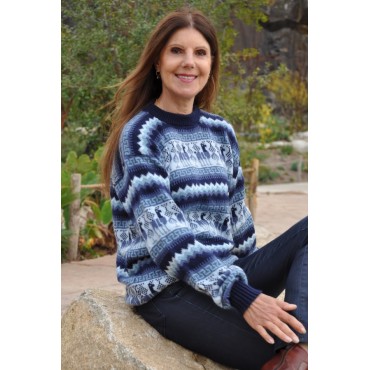 Pull-over en laine d'alpaga...