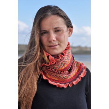 Echarpe Alpaga couleur orange
