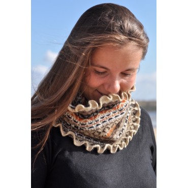 Echarpe Alpaga Beige Pachamama