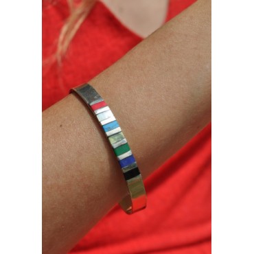 Bracelet argent et pierres...