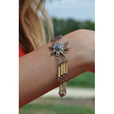 Bracelet en bambou et corne