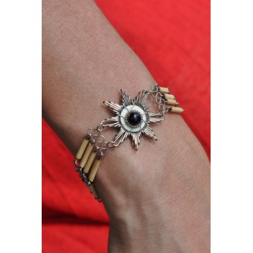 Bracelet en bambou et corne