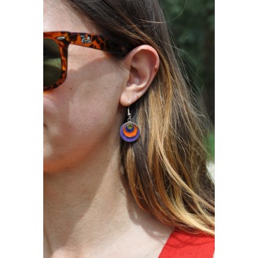 Boucles d'oreilles Andes forme arrondie