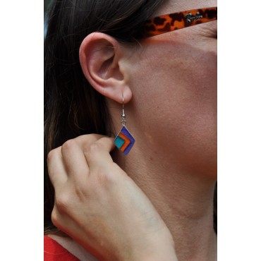 Boucles d'oreilles Andes aux formes géométriques