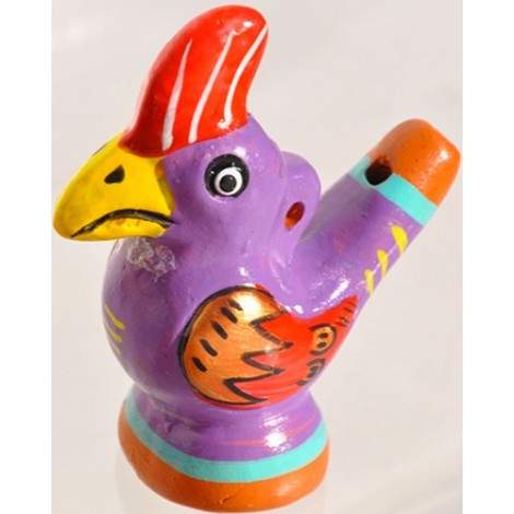 Sifflet oiseau à eau coloré, sifflet oiseau en céramique, Sifflet