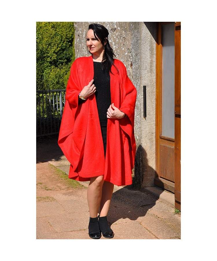 cape rouge manteau