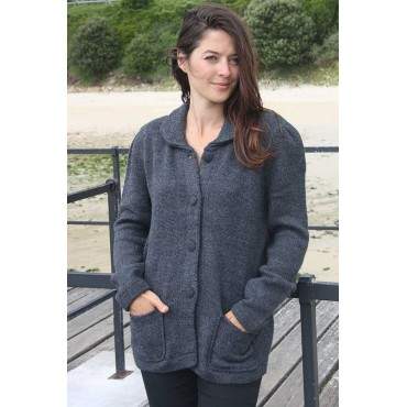 Cardigan ouvert gris anthracite