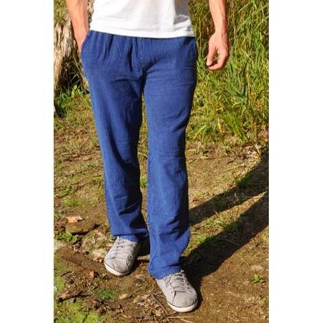 Pantalon péruvien bleu 