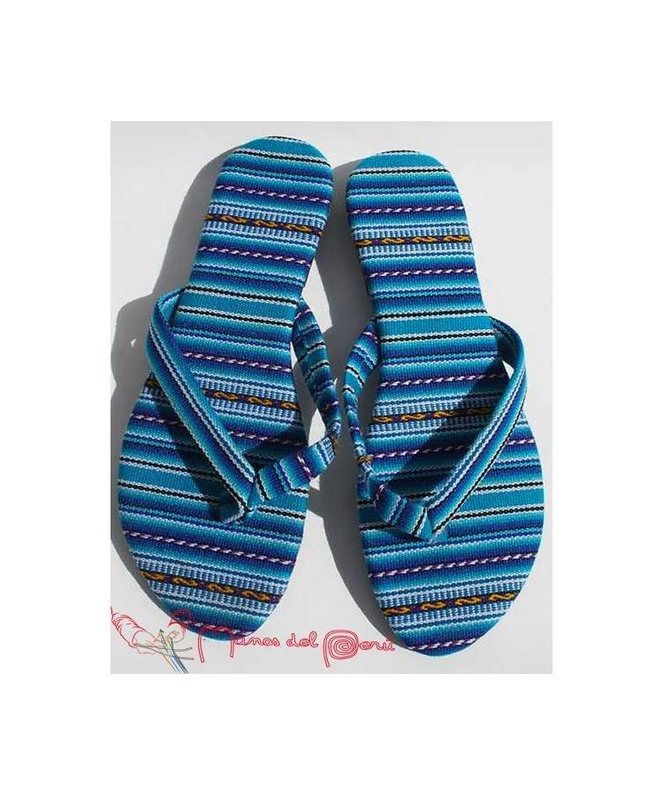 Sandales inca bleu